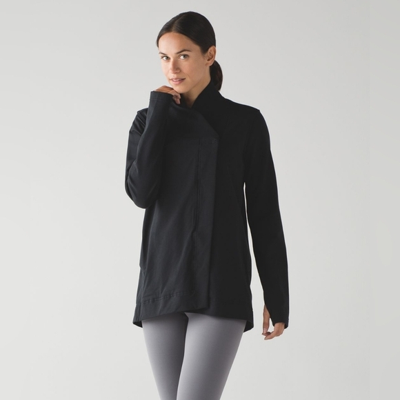 Lululemon Belle Wrap Sweater Gray Color Size 2 Pockets Style Number: W4ADXS - Picture 14 of 16